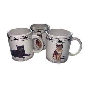 Cat Design Ceramic Mug Set